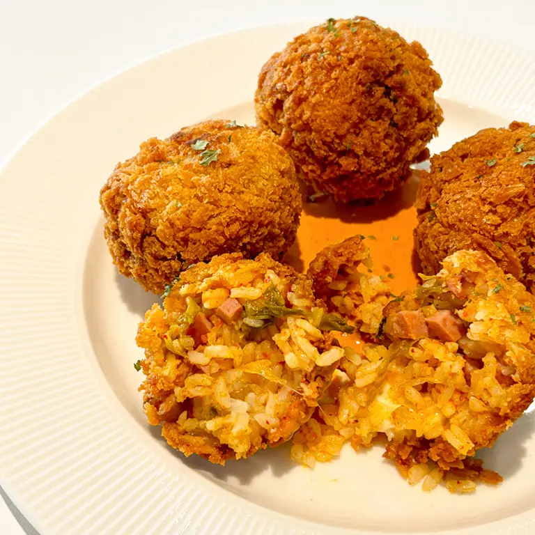 Kimchi Fried Rice Arancini11