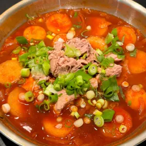 braised radish with tuna