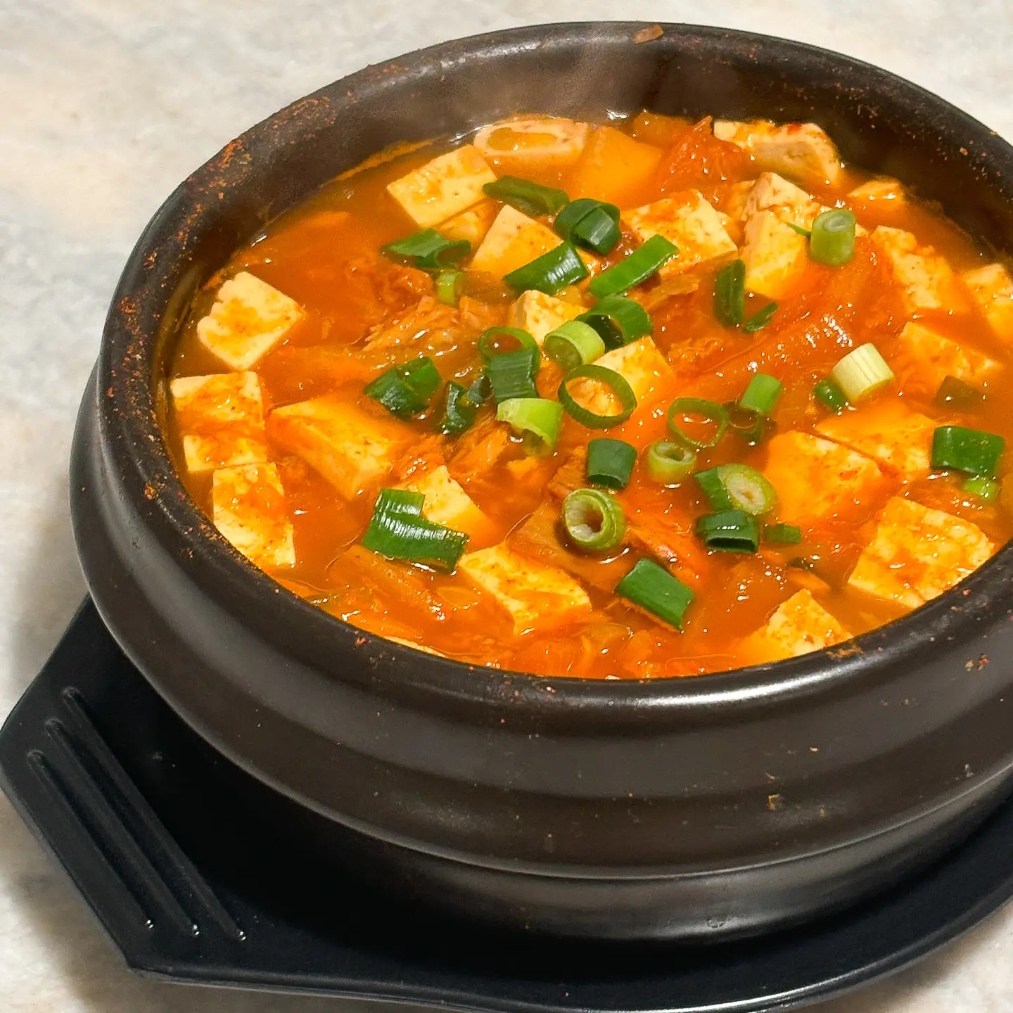 Tuna Kimchi Jjigae, dolsot bibimbap